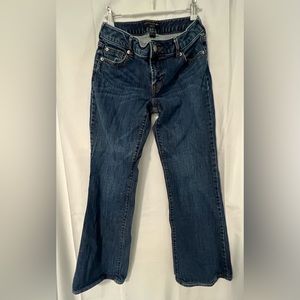 Banana Republic 5 pocket women’s jeans bootcut dark blue size 26/28